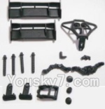 HBX 2128 Wildrider Tail Wings & Bumpers & Car Body Support column 25003,HaiBoXing HBX 2128 RC Car Parts 1/24
