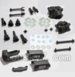HBX 2128 Wildrider Motor Seat & Battery Cover & Dogbones & Diff. Small Bevel Gears & Wheel Shafts & Outdrive Cups 25004R,HaiBoXing HBX 2128 RC Car Parts 1/24