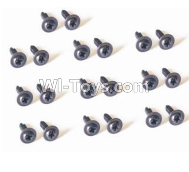HBX 2128 Wildrider Screw Flange Head Head Self Tapping Screw-2X6mm(20PCS) 25058,HaiBoXing HBX 2128 RC Car Parts 1/24