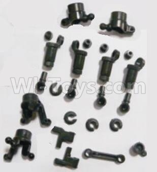 HBX 2138 Fire Runner anti-Shocks Assembly & Steering Cups & Rear Shaft sleeve 25002R,HaiBoXing HBX 2138 RC Car Parts 1/24