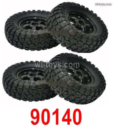 HBX 901A 901 FIREBOLT Parts Wheels tires for the Front or Rear. 90140.Total 4pcs.HaiBoXing 901A 901 Replacement Accessories.