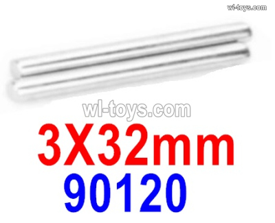HBX 901A 901 FIREBOLT Parts 90120 3X32 Steering Posts PINS-Total 2pcs..HaiBoXing 901A 901 Replacement Accessories.