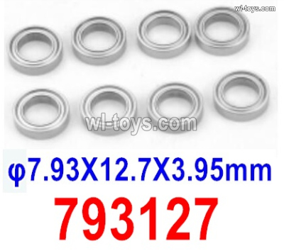 HBX 903A VANGUARD Parts Ball Bearings (7.93X12.7X3.95mm)-793127,Total 8pcs.HaiBoXing 903A Replacement Accessories.