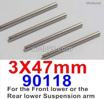 HBX 903A VANGUARD Parts 90118 3X47 Hinge Pins for the Front lower or Rear Lower Suspension arm..HaiBoXing 903A Replacement Accessories.