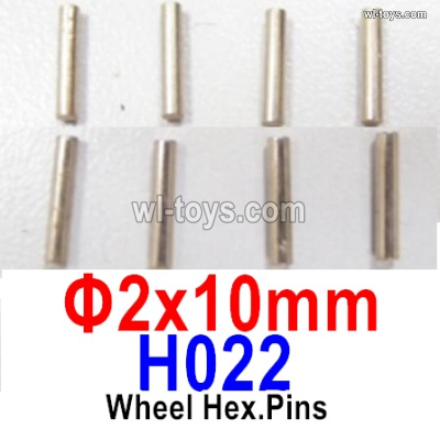 HBX 905A TWISTER Parts Wheel Pin for the Wheels. Φ2X10mm, Total 8pcs.H022.HaiBoXing 905A Replacement Accessories.