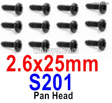 HBX 905A TWISTER Parts S201 Round Head Screws.2.6x25mm.HaiBoXing 905A Replacement Accessories.