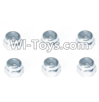 HBX T6 Lock Nut M4(6pcs) Parts H003A,HaiBoXing HBX T6 1/6 RC Desert Buggy Parts,hbx T6 Hammerhead Parts