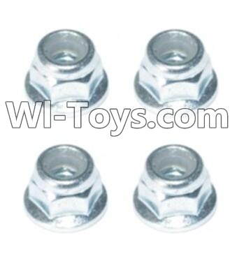 HBX T6 Flange Head Lock Nut M5(4pcs) Parts H004,HaiBoXing HBX T6 1/6 RC Desert Buggy Parts,hbx T6 Hammerhead Parts