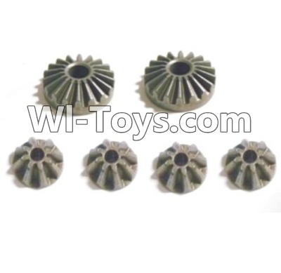 HBX T6 Diff. Bevel Gears+Pinion Gears(Total 6pcs) Parts TS021,HaiBoXing HBX T6 1/6 RC Desert Buggy Parts,hbx T6 Hammerhead Parts