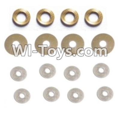 HBX T6 Diff Shims A(φ6.2x20.5x0.3mm)-4pcs+Diff Shims B(φ3x9.5x0.3mm)-8pcs+Shims C(φ2.7x5.5x0.5mm)-4pcs Parts TS030,HaiBoXing HBX T6 1/6 RC Desert Buggy Parts,hbx T6 Hammerhead Parts