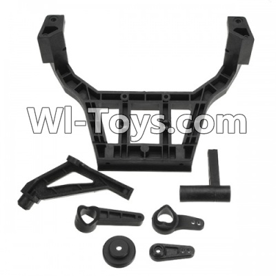 HBX T6 Steering Assmebly +Rear Spare Wheel Rack Parts TS039,HaiBoXing HBX T6 1/6 RC Desert Buggy Parts,hbx T6 Hammerhead Parts