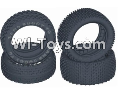 HBX T6 Front and Rear Tire(Sponge Inserted),tire lether-(4pcs) Parts TS056+TS057,HaiBoXing HBX T6 1/6 RC Desert Buggy Parts,hbx T6 Hammerhead Parts