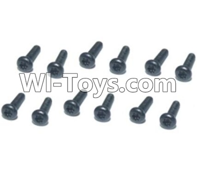 HBX T6 Hex. Recessed Pan Head Screws(TMH03x12mm)-12pcs Parts TS202,HaiBoXing HBX T6 1/6 RC Desert Buggy Parts,hbx T6 Hammerhead Parts