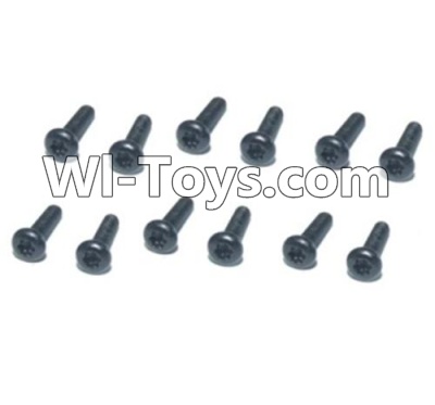 HBX T6 Hex. Recessed Pan Head Screws(TMH03x18mm)-12pcs Parts TS203,HaiBoXing HBX T6 1/6 RC Desert Buggy Parts,hbx T6 Hammerhead Parts
