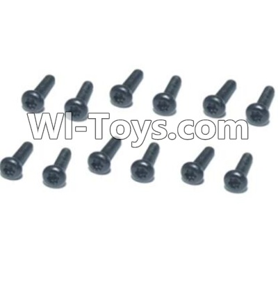 HBX T6 Hex. Recessed Pan Head Screws(TMH04x4mm)-12pcs Parts TS206,HaiBoXing HBX T6 1/6 RC Desert Buggy Parts,hbx T6 Hammerhead Parts