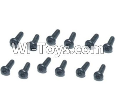 HBX T6 Hex. Recessed Pan Head Self Tapping Screws(TMH04x18mm)-12pcs Parts TS214,HaiBoXing HBX T6 1/6 RC Desert Buggy Parts,hbx T6 Hammerhead Parts