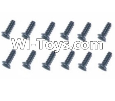 HBX T6 Cross Recessed Countsunk Self Tapping Screws(KB2.6X14mm)-12pcs Parts TS228,HaiBoXing HBX T6 1/6 RC Desert Buggy Parts,hbx T6 Hammerhead Parts