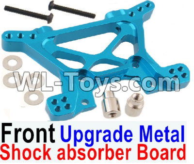 HuanQi 727 Parts-102-03 Upgrade Metal Front shock absorber Board(2pcs)-Blue,HuanQi 727 Rc Car Spare Parts Replacement Accessories,HQ727 HQ 727 1:10 Scale BRUSHED RC Racing Truck Parts rc off-road car Parts,Truck Car Parts