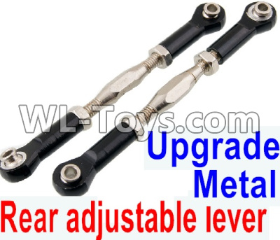 HuanQi 727 Parts-110-02 SLA013 Upgrade Front Metal Rear lever,Metal adjustable lever(2pcs)-Black,HuanQi 727 Rc Car Spare Parts Replacement Accessories,HQ727 HQ 727 1:10 Scale BRUSHED RC Racing Truck Parts rc off-road car Parts,Truck Car Parts
