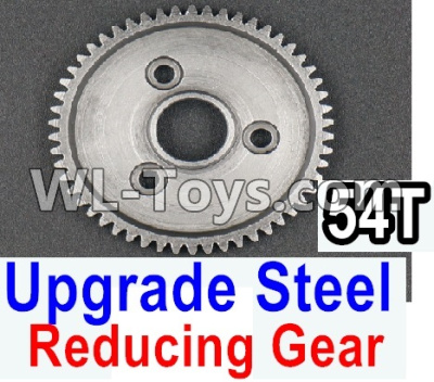 HuanQi 727 Parts-118 54T Upgrade steel Reducing gear(54 teeth) M0224-A,HuanQi 727 Rc Car Spare Parts Replacement Accessories,HQ727 HQ 727 1:10 Scale BRUSHED RC Racing Truck Parts rc off-road car Parts,Truck Car Parts