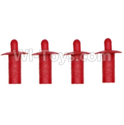 HuanQi 727 Parts-19-02 RP2026 Car shell pillar(4pcs)-Red,HuanQi 727 Rc Car Spare Parts Replacement Accessories,HQ727 HQ 727 1:10 Scale BRUSHED RC Racing Truck Parts rc off-road car Parts,Truck Car Parts