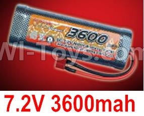 HuanQi 727 Parts-50-01 E9237 Offical NiMH 7.2V 3600MAH Battery with T plug,HuanQi 727 Rc Car Spare Parts Replacement Accessories,HQ727 HQ 727 1:10 Scale BRUSHED RC Racing Truck Parts rc off-road car Parts,Truck Car Parts