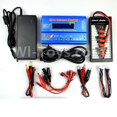 HuanQi 727 Parts-52-02 Upgrade Charger unit,Can charger 6x battery at the same time(Power & B6 Charger & 1-To-6 Parallel charging Board),HuanQi 727 Rc Car Spare Parts Replacement Accessories,HQ727 HQ 727 1:10 Scale BRUSHED RC Racing Truck Parts rc off-roa