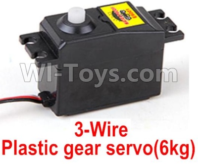HuanQi 727 Parts-54-01 E9811 3-Wire Plastic gear servo(6kg),HuanQi 727 Rc Car Spare Parts Replacement Accessories,HQ727 HQ 727 1:10 Scale BRUSHED RC Racing Truck Parts rc off-road car Parts,Truck Car Parts