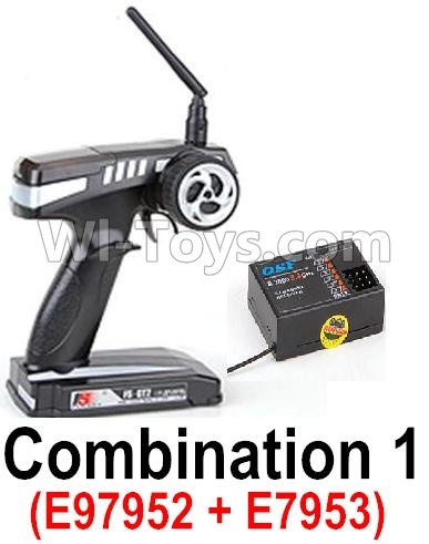 HuanQi 727 Parts-56-01 E9752 2.4G circuit board & E9753 2.4G Transmitter,HuanQi 727 Rc Car Spare Parts Replacement Accessories,HQ727 HQ 727 1:10 Scale BRUSHED RC Racing Truck Parts rc off-road car Parts,Truck Car Parts