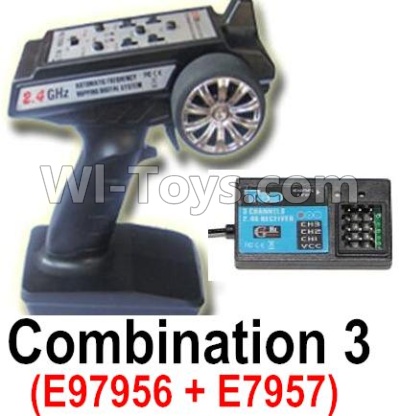 HuanQi 727 Parts-58-01 E9756 2.4G circuit board & E9757 2.4G Transmitter,HuanQi 727 Rc Car Spare Parts Replacement Accessories,HQ727 HQ 727 1:10 Scale BRUSHED RC Racing Truck Parts rc off-road car Parts,Truck Car Parts