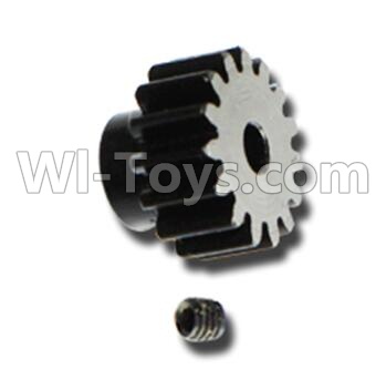 HuanQi 727 Parts-61-04 G5815 15 Teeth Steel Motor gear,HuanQi 727 Rc Car Spare Parts Replacement Accessories,HQ727 HQ 727 1:10 Scale BRUSHED RC Racing Truck Parts rc off-road car Parts,Truck Car Parts