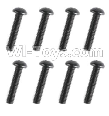 HuanQi 727 Parts-89-07 F5207 Inner-Hexagon haft-round head screws(8pcs)-M3X20mm,HuanQi 727 Rc Car Spare Parts Replacement Accessories,HQ727 HQ 727 1:10 Scale BRUSHED RC Racing Truck Parts rc off-road car Parts,Truck Car Parts