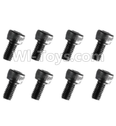 HuanQi 727 Parts-89-17 F5217 Inner-Hexagon Cup head screws(8pcs)-M3X6mm,HuanQi 727 Rc Car Spare Parts Replacement Accessories,HQ727 HQ 727 1:10 Scale BRUSHED RC Racing Truck Parts rc off-road car Parts,Truck Car Parts