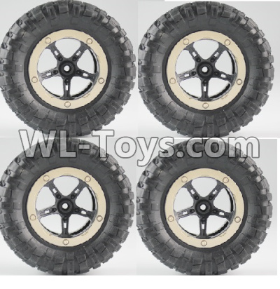 JJRC Q15 Car parts-02-01 Whole wheel unit(1pcs),JJRC Q15 RC 4WD Rock Crawler Spare parts Accessories,JJRC Q15 1:14 4WD High Speed Buggy Parts