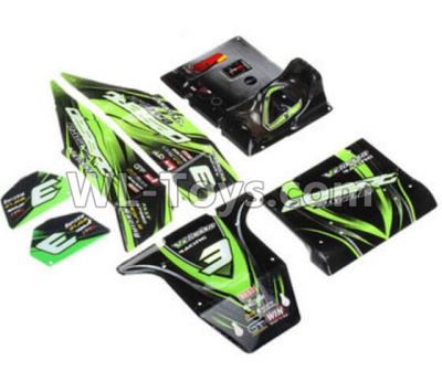JJRC Q39 Body shell parts-Desert Car Surface Cover-Green-FY-CK03,JJRC Q39 Parts,JJRC Q39 highlander Parts