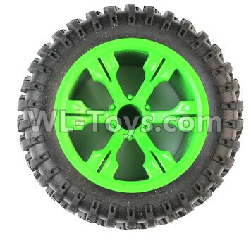 JJRC Q39 Whole Wheel assembly  Parts(1pcs)-Green,JJRC Q39 Parts,JJRC Q39 highlander Parts