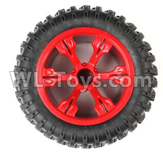JJRC Q39 Whole Wheel assembly Parts(1pcs)-Red,JJRC Q39 Parts,JJRC Q39 highlander Parts