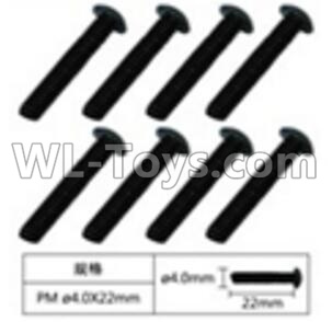 JJRC Q39 screws Parts-W12077 Cross head machine screws(8pcs)-4.0X10mm,JJRC Q39 Parts,JJRC Q39 highlander Parts