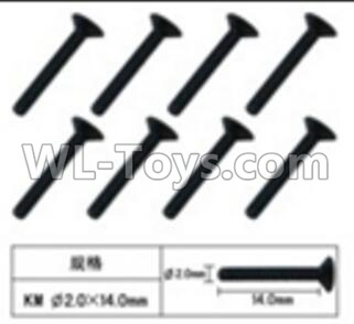 JJRC Q39 screws Parts-W12065 Inner Hexagon Flat head Machine screws2.0X14mm,JJRC Q39 Parts,JJRC Q39 highlander Parts
