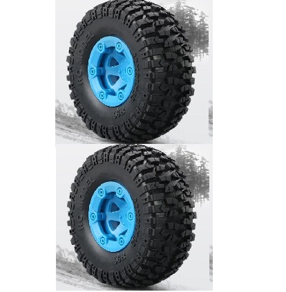 JJRC Q40 Spare Parts-43-02 FY-CL01 Whole Wheel assembly(2pcs)-Blue,JJRC Q40 RC Car Parts,JJRC Q40 RC Truck Spare parts Accessories,1:12 4WD High Speed Buggy Parts