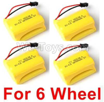 JJRC Q60 Battery-6V 700mah Battery(4pcs)-Can only be used for 6 Wheel car,JJRC Q60 Parts,JJRC Q60 Upgrade parts