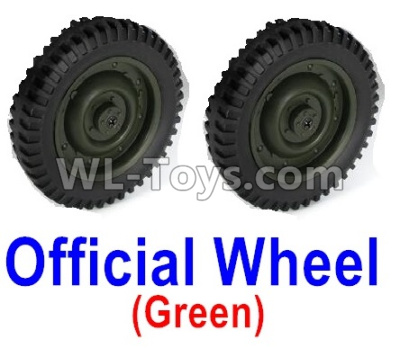 JJRC Q65 Wheel-Official Wheel Parts(2pcs)-Green,JJRC Q65 Parts,JJRC Q65 willys jeep Parts