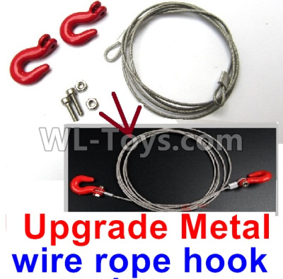 JJRC Q65 Upgrade Metal chain hook Parts,wire rope hook,trailer hook,tow rope,JJRC Q65 Parts,JJRC Q65 willys jeep Parts