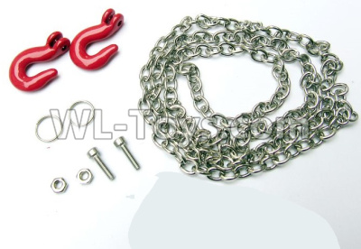 JJRC Q65 Metal chain trailer buckle Parts, simulated trailer traction hook tow hook,JJRC Q65 Parts,JJRC Q65 willys jeep Parts