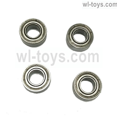 JLB Racing 11101 BE002 Bearings(5X10X4MM)-4pcs,JLB Racing 1:10 CHEETAH RC Truck Spare Parts Replacement Accessories,11101 1:10 Scale Brushless RC Racing Car Parts