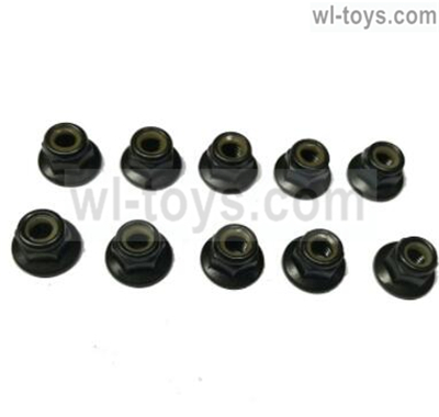 JLB Cheetah NT003 JLB NUT(M5.0MM) Nylon-10pcs Parts,JLB Cheetah Parts,JLB cheetah 1/10 21101 RC Car Parts,JLB Racing Cheetah parts,JLB Racing 21101 parts