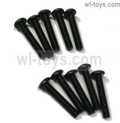 JLB Cheetah PM3X12mm Screws-10pcs Parts,JLB Cheetah Parts,JLB cheetah 1/10 21101 RC Car Parts,JLB Racing Cheetah parts,JLB Racing 21101 parts