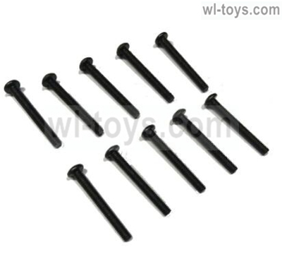 JLB Cheetah Screws Parts- PM3X16mm Screws-10pcs Parts-SW002,JLB Cheetah Parts,JLB cheetah 1/10 21101 RC Car Parts,JLB Racing Cheetah parts,JLB Racing 21101 parts