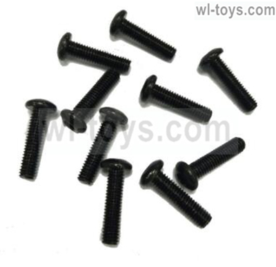 JLB Cheetah Screws Parts-PM3X10mm Screws-10pcs Parts-SW004,JLB Cheetah Parts,JLB cheetah 1/10 21101 RC Car Parts,JLB Racing Cheetah parts,JLB Racing 21101 parts