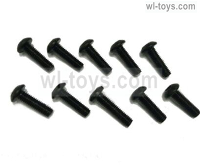 JLB Cheetah Screws Parts- PM3X8mm Screws-10pcs Parts-SW005,JLB Cheetah Parts,JLB cheetah 1/10 21101 RC Car Parts,JLB Racing Cheetah parts,JLB Racing 21101 parts